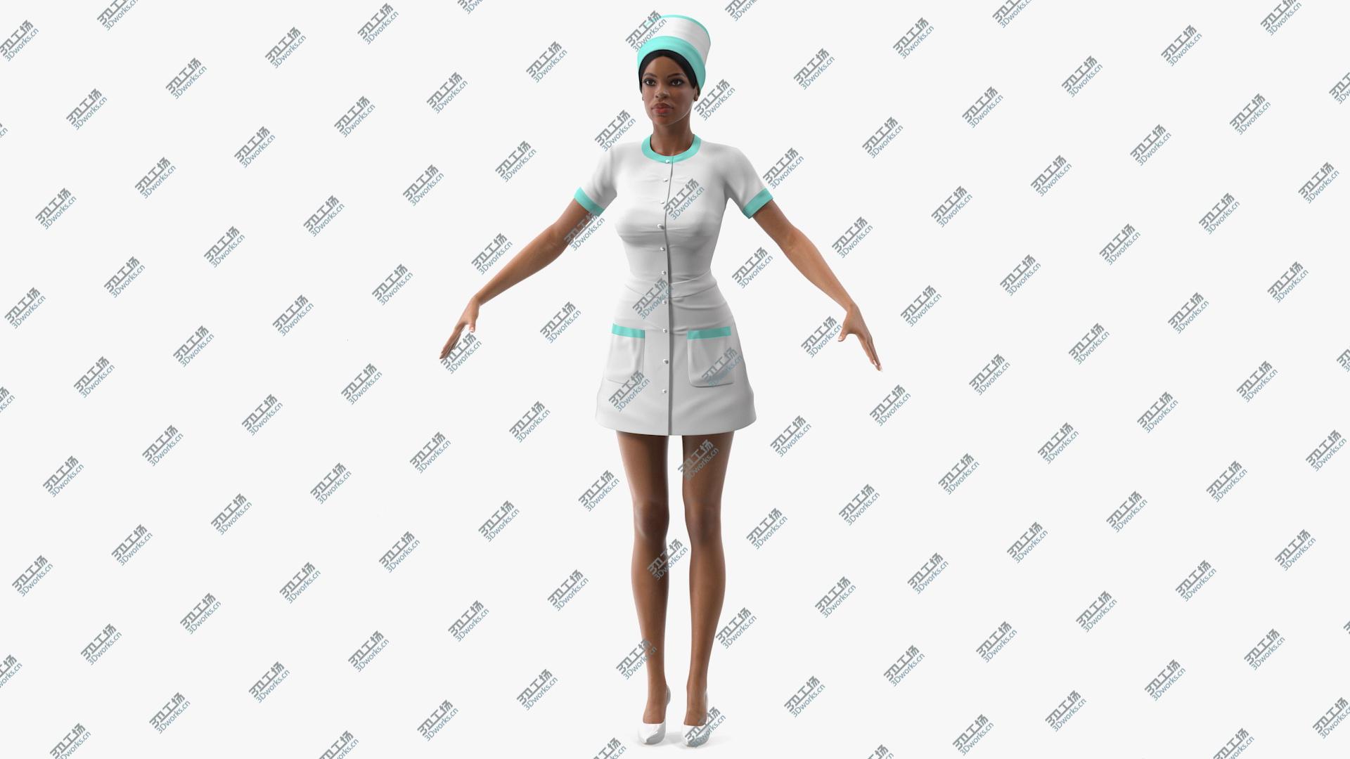 images/goods_img/202104021/3D Light Skin Black Nurse T Pose/1.jpg